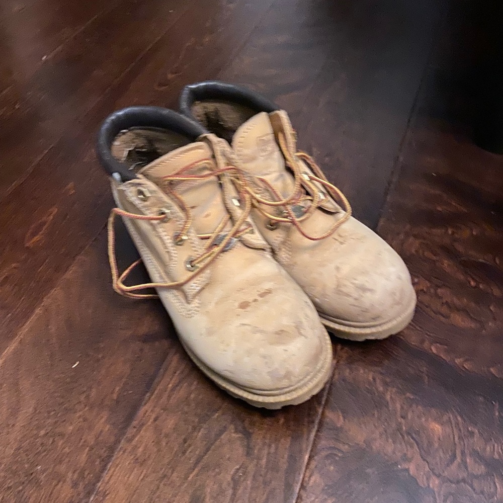 Vintage Timberland work boots.